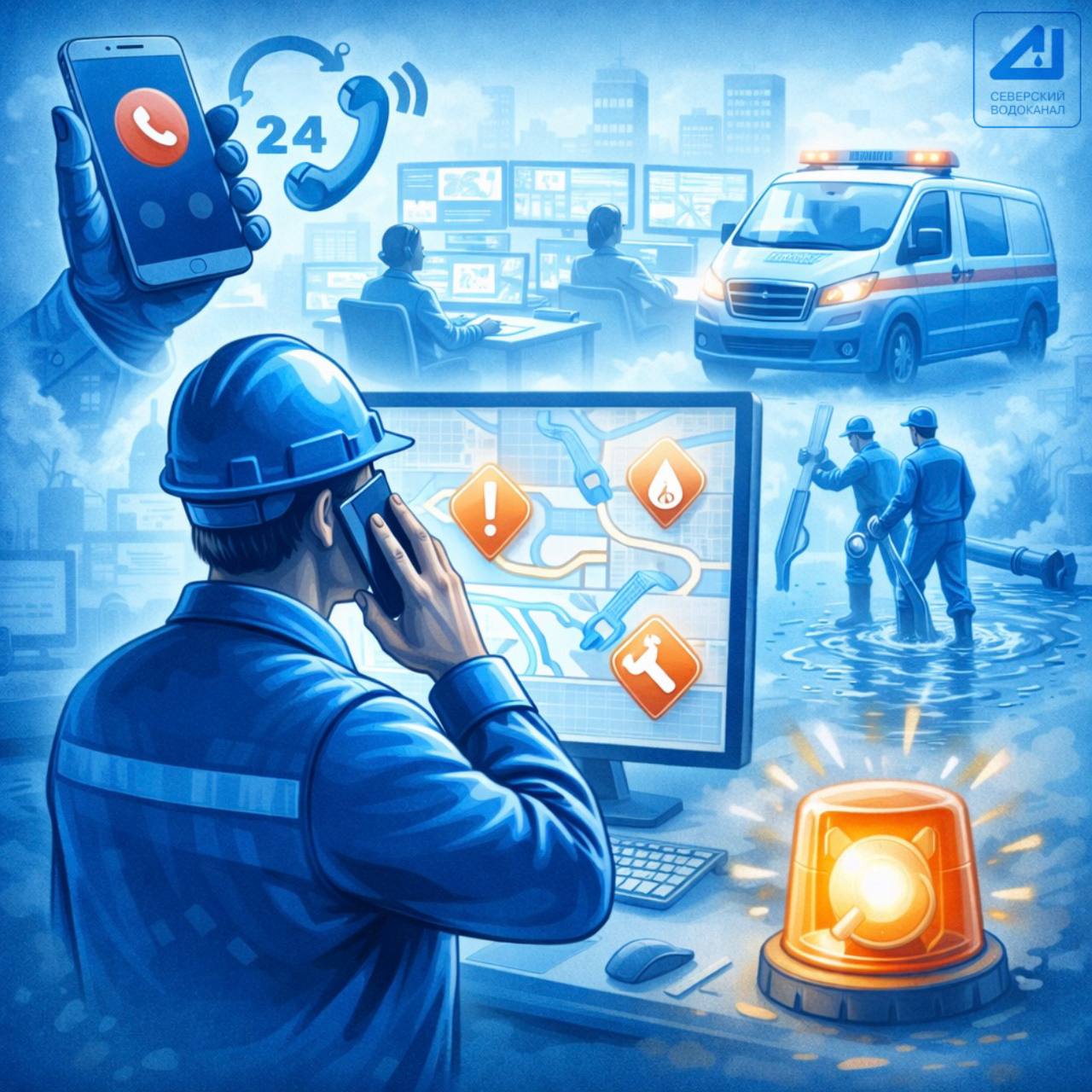 Аварийно-диспетчерская служба АО «СВК»